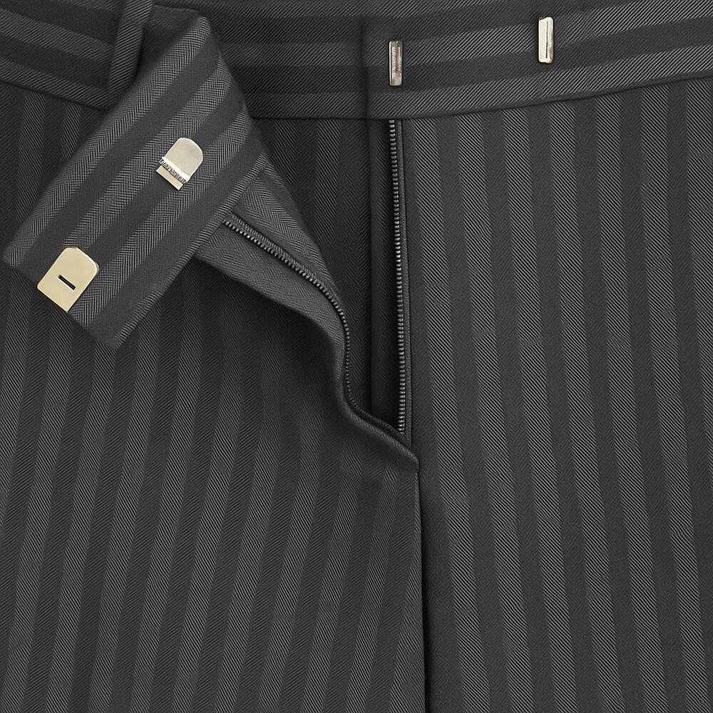 The Kooples Pinstripe Dress Pants FR 36 (US 4) Wool-Blend Trousers - Picture 3 of 7